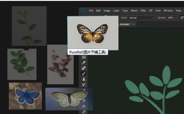 Screenshot of PureRef