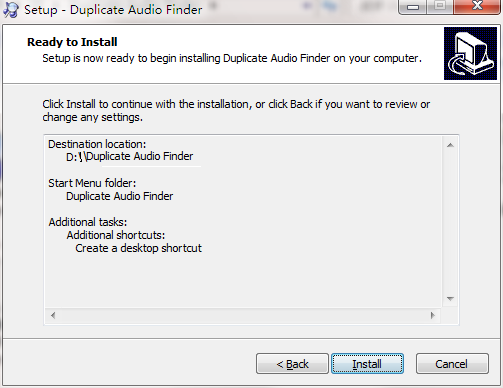 Duplicate Audio Finder screenshot