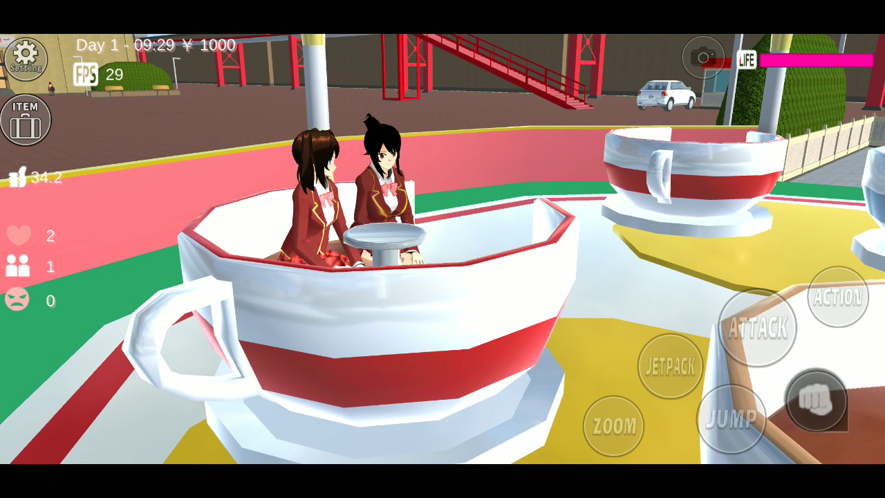 Screenshot of Sakura Campus Simulator