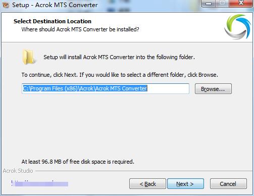 Acrok MTS Converter screenshot