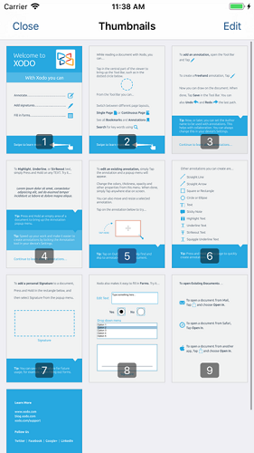 PDF reader XODO DOCS screenshot