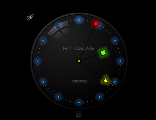 Screenshot of the Nights Clock Surden