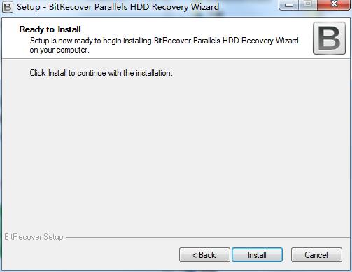 BitRecover Parallels HDD Recovery Wizard screenshot