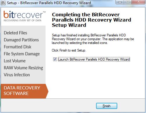 BitRecover Parallels HDD Recovery Wizard screenshot