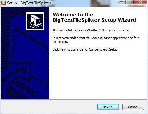 Big Text File Splitter screenshot