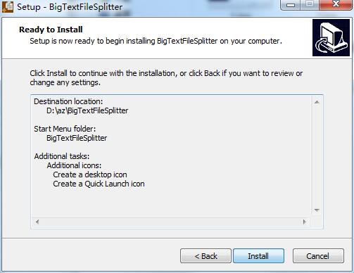 Big Text File Splitter screenshot