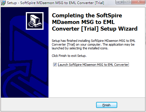 Screenshot of MDaemon MSG to EML Converter