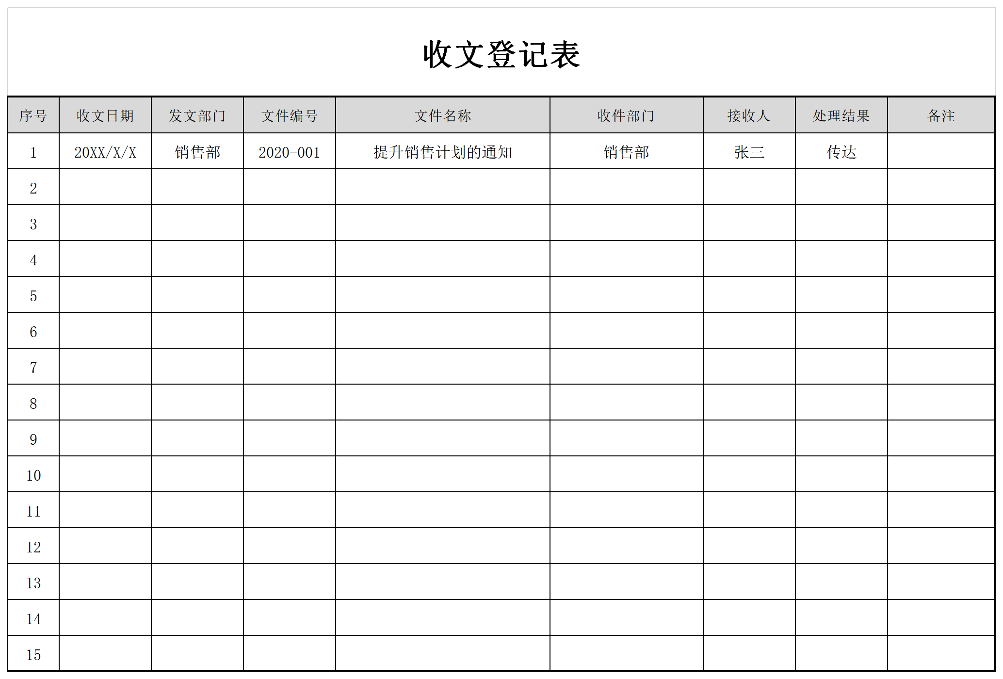 Screenshot of receipt registration form