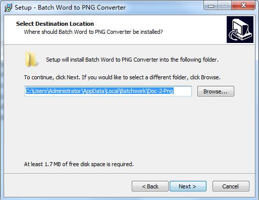 Batch Word to PNG Converter screenshot