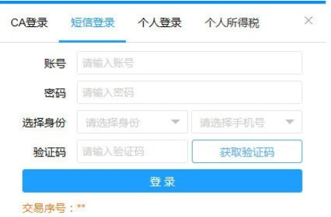 Screenshot of the Henan Provincial Electronic Taxation Bureau of the State Administration of Taxation