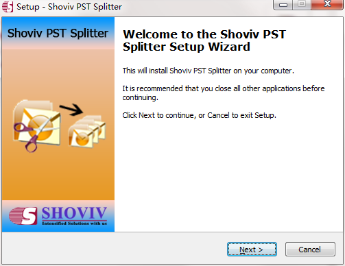 Shoviv PST Splitter screenshot