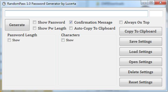 RandomPass screenshot