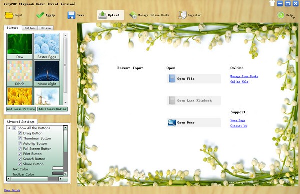 VeryPDF Flipbook Maker screenshot