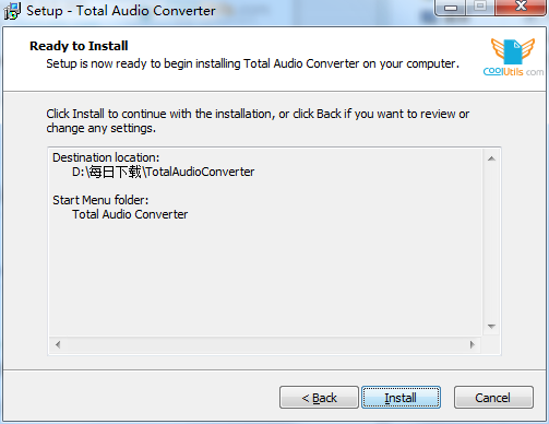 Screenshot of Total Audio Converter