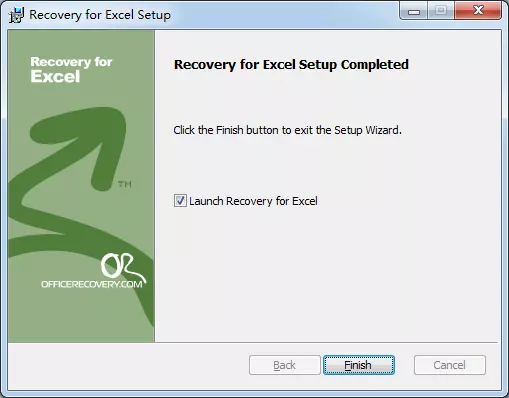 ExcelRecovery screenshot