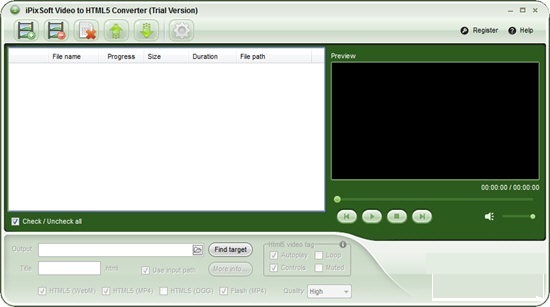 iPixSoft Video to HTML5 Converter screenshot