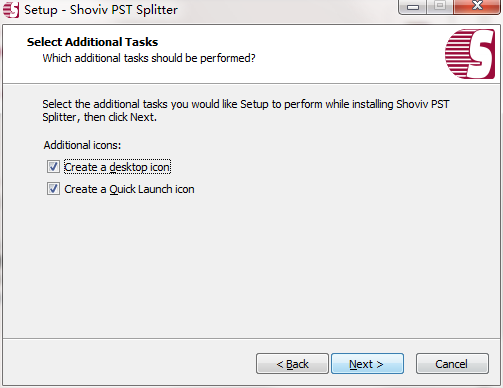 Shoviv PST Splitter screenshot
