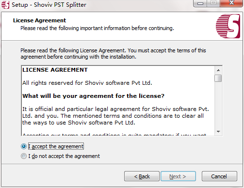 Shoviv PST Splitter screenshot