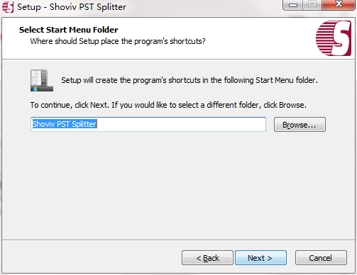 Shoviv PST Splitter screenshot