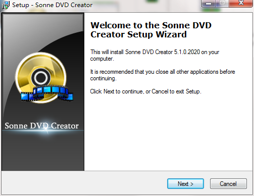 Screenshot of Sonne DVD Creator