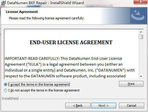 DataNumen BKF Repair screenshot