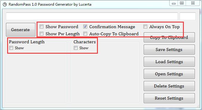 RandomPass screenshot
