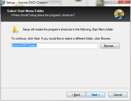 Screenshot of Sonne DVD Creator