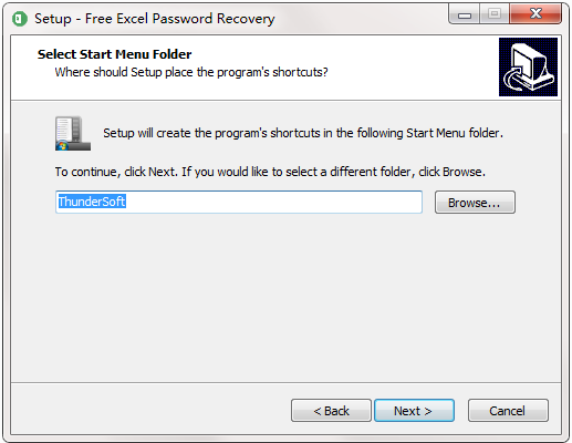 Screenshot of Free Excel Password Recovery