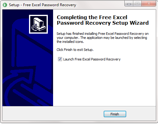 Screenshot of Free Excel Password Recovery