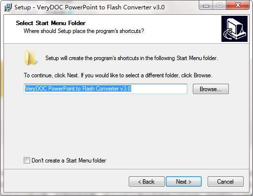 VeryPDF PowerPoint to Flash Converter screenshot