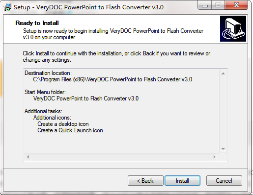 VeryPDF PowerPoint to Flash Converter screenshot