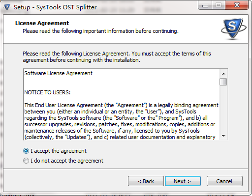 SysTools OST Splitter screenshot