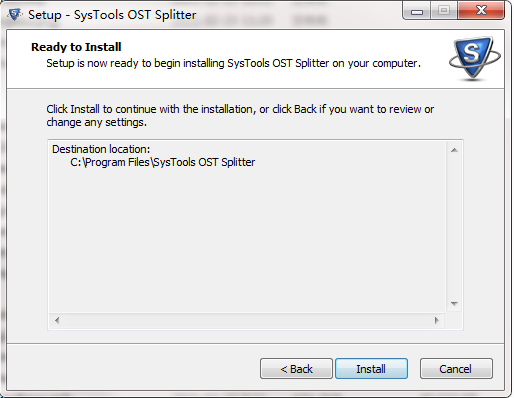 SysTools OST Splitter screenshot
