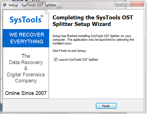 SysTools OST Splitter screenshot