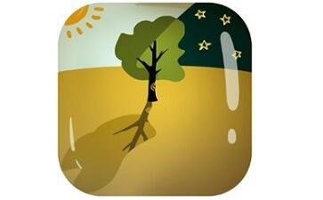 The first LOGO of the old farmer planting trees