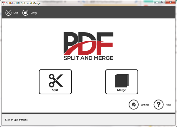 Softdiv PDF Split and Merge screenshot