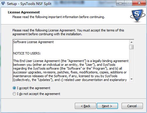 SysTools NSF Split screenshot