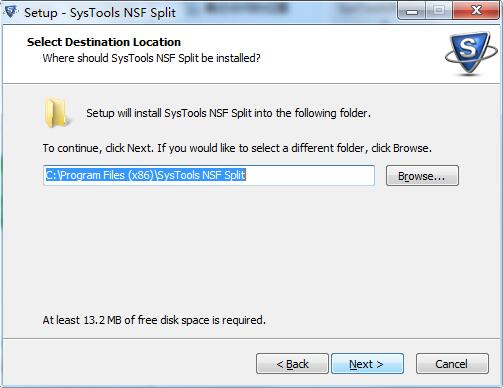 SysTools NSF Split screenshot