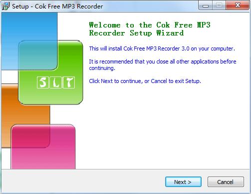 Screenshot of Cok Free MP3 Recorder