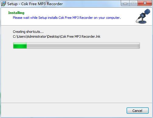 Screenshot of Cok Free MP3 Recorder