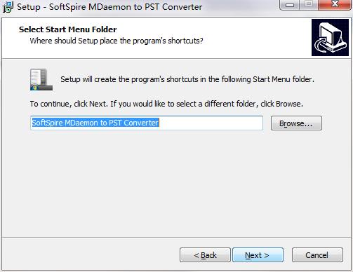 SoftSpire MDaemon to PST Converter screenshot