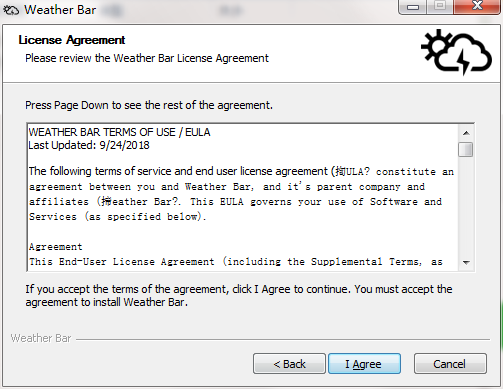 Weather Bar screenshot
