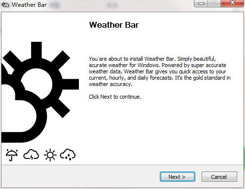 Weather Bar screenshot