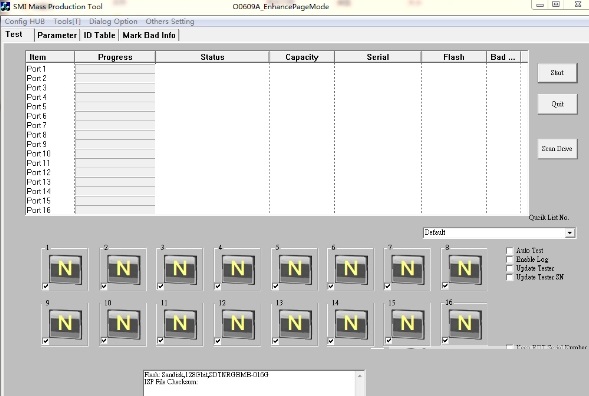 Screenshot of solid state drive repair tool