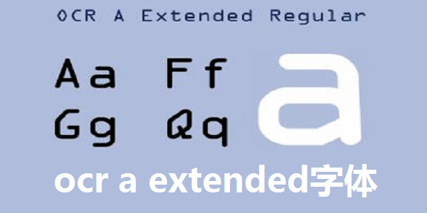 ocr a extended font download