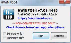 HWiNFO (64-bit) screenshot