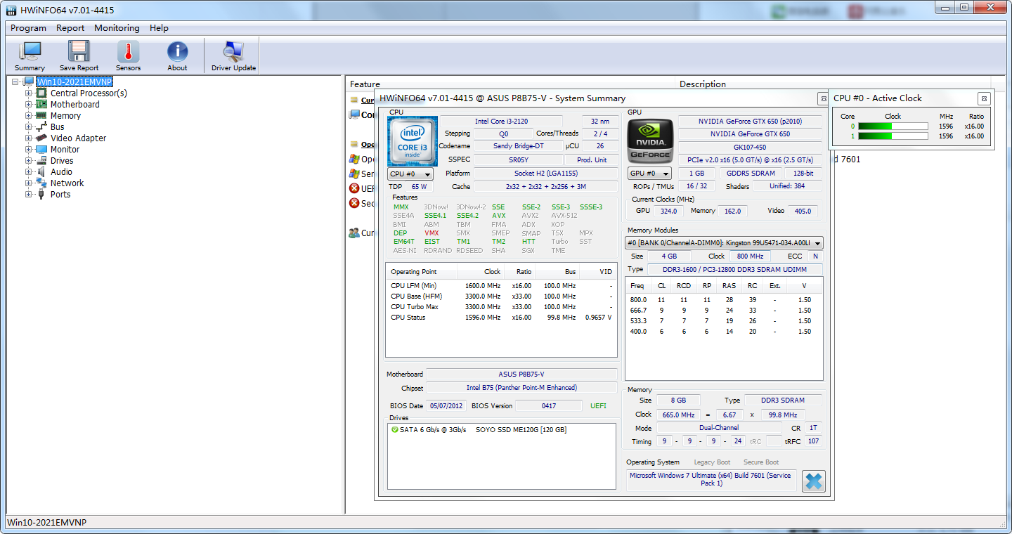 HWiNFO (64-bit) screenshot