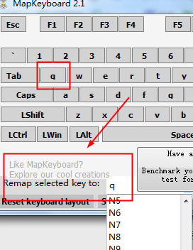 Keyboard key modifier (MapKeyboard) pc version