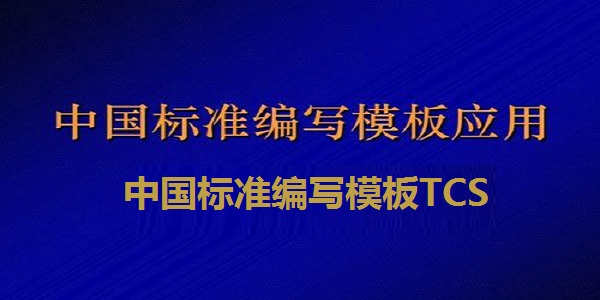 Screenshot of Chinese Standard Writing Template TCS