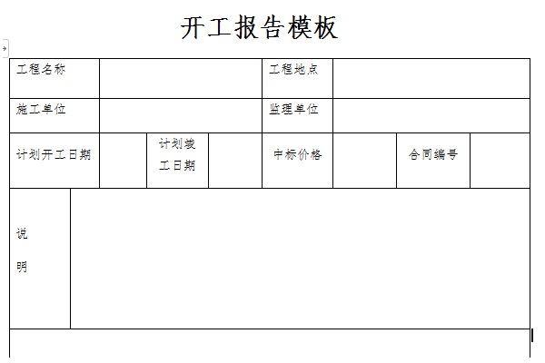 Screenshot of commencement report template